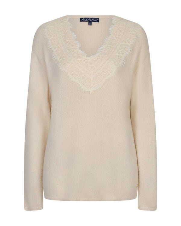 Roman sweater lightsand SRB5058 RED BUTTON