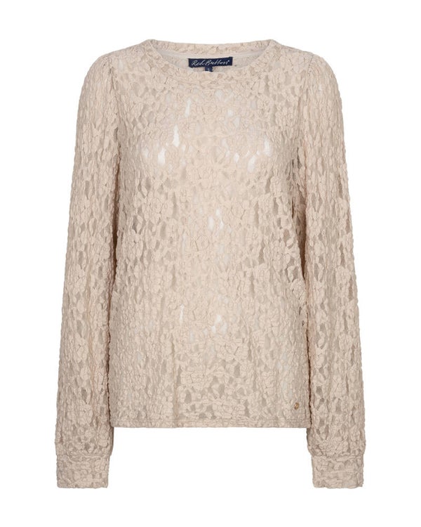 Top lace stone RED BUTTON