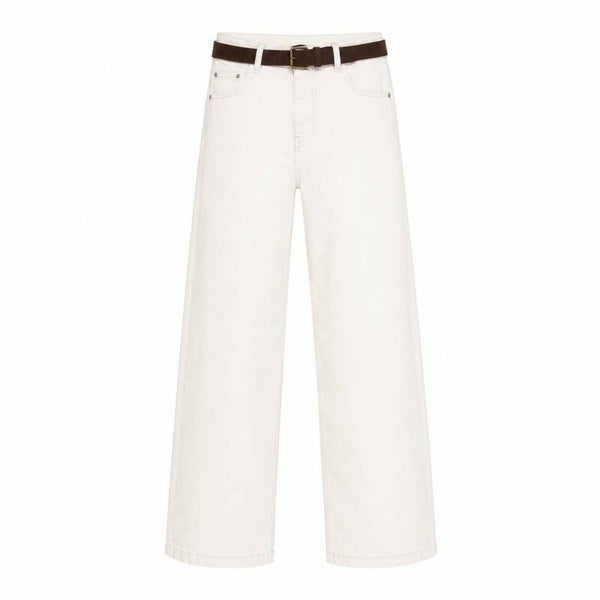 Colette & belt washed twill ecru Ecru SRB5080A RED BUTTON