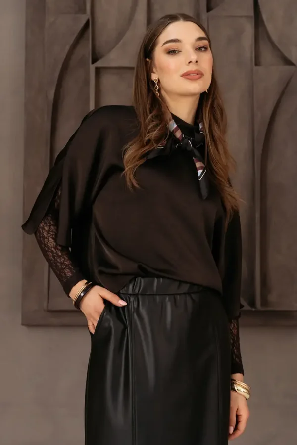 Top Tris Lace Dark Chocolate TO390 &CO WOMAN