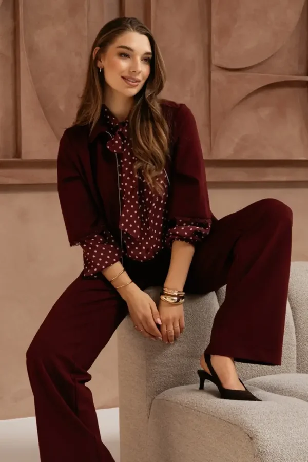 Jacket Ginni Burgundy JA168 &CO WOMAN