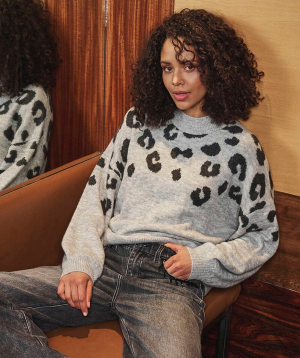 Sweater leopard W26.03704 ESQUALO