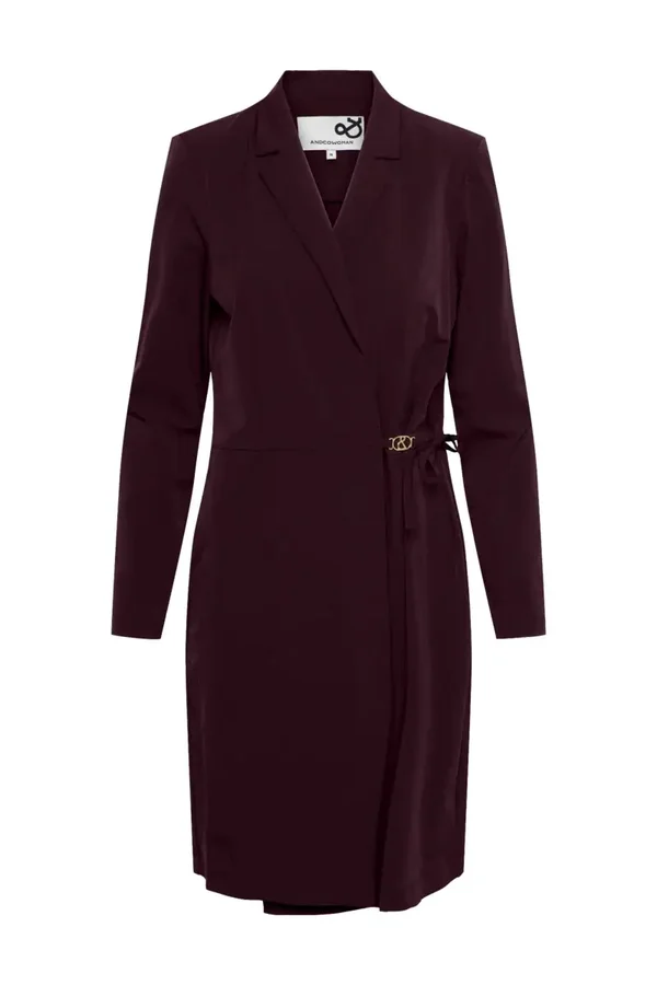 Travel Jurk Paulina Aubergine 1CO Woman