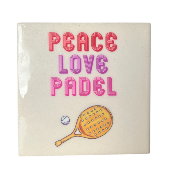 Tegeltje Peace, Love, Padel