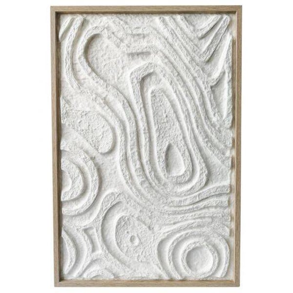 Schilderij abstract organisch wit