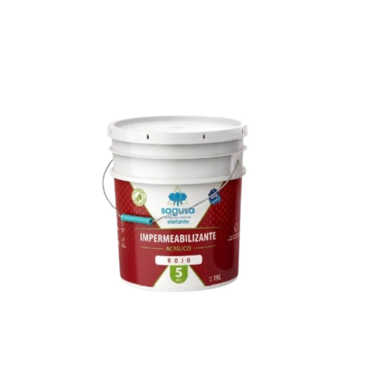 Impermeabilizante acrílico Rojo calidad 5 años