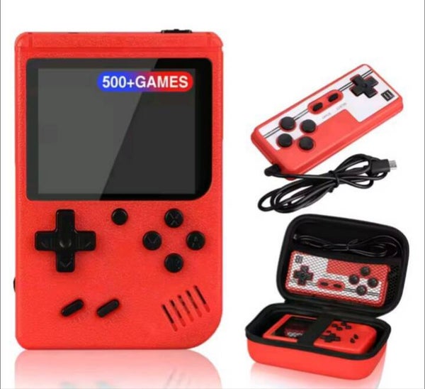Consola Retro Portátil Game Box 500 en 1 + Mando Multijugador y Estuche