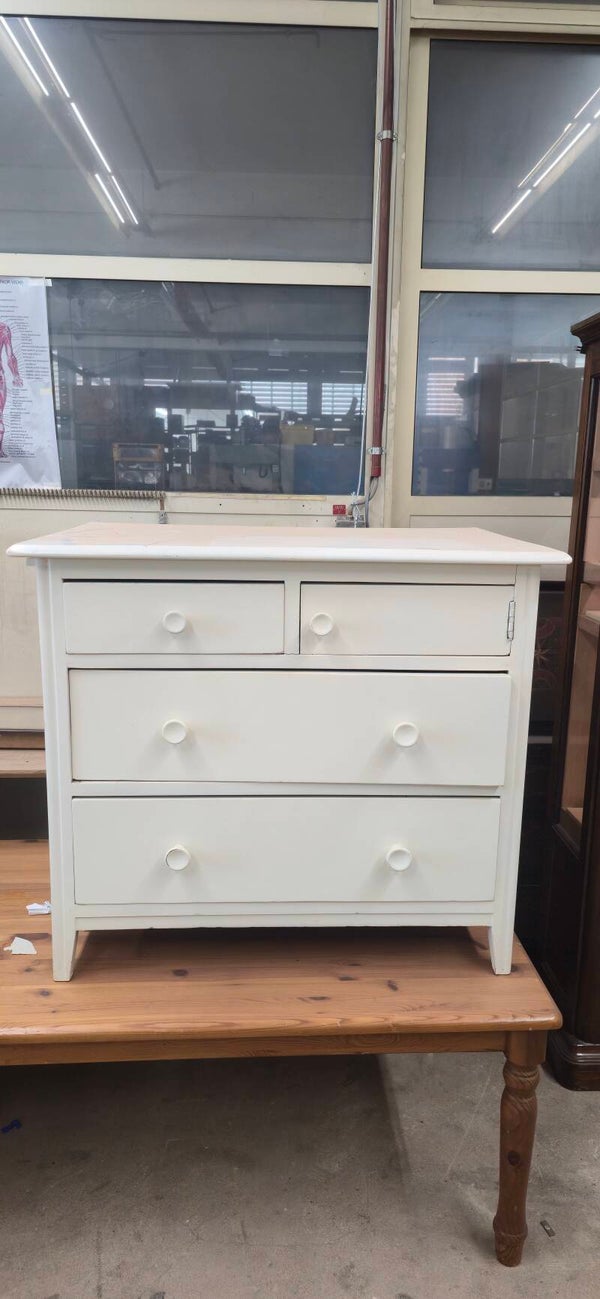 Vintage Sekretär / Schreibkommode aus Holz mit Schubladen