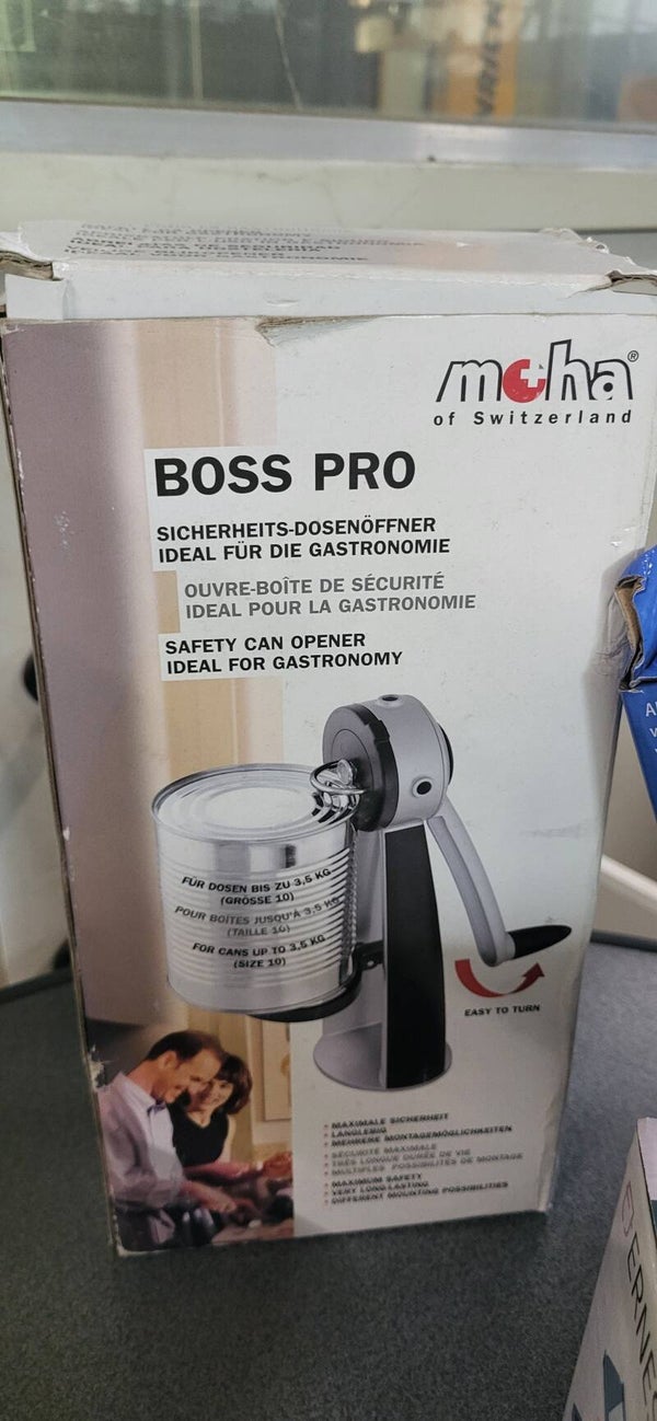 Moha Boss Pro Sicherheits-Dosenöffner (Schweizer Qualität)