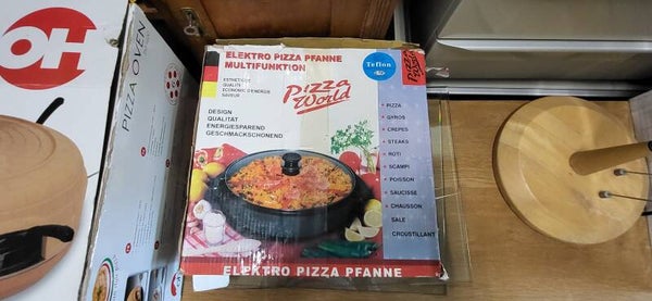 Elektrische Pizza-/Partypfanne mit Deckel