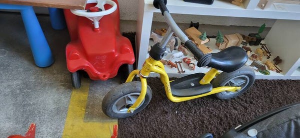 Kinder Laufrad mit Luftreifen – gelb, robust und fahrbereit