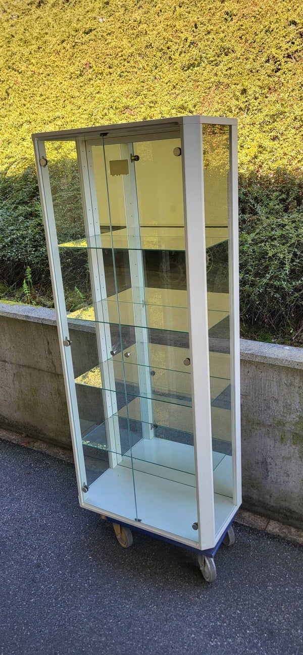 Abschliessbare Glasvitrine / Sammlervitrine mit 4 Glasböden