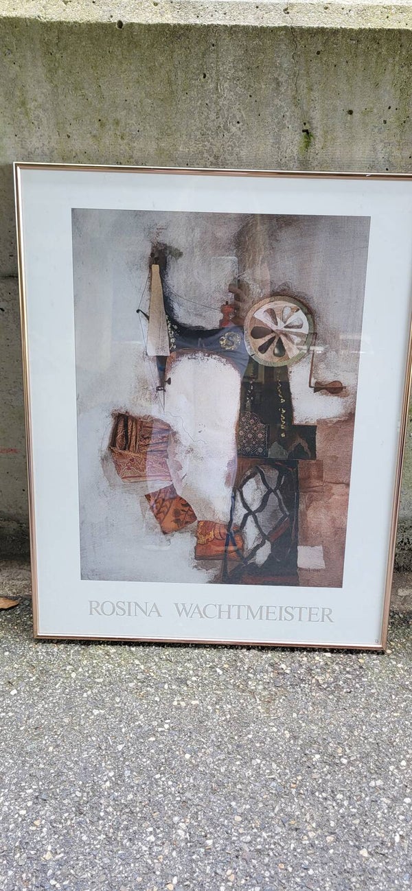 Rosina Wachtmeister gerahmter Kunstdruck – Motiv Nähmaschine – Bilderrahmen