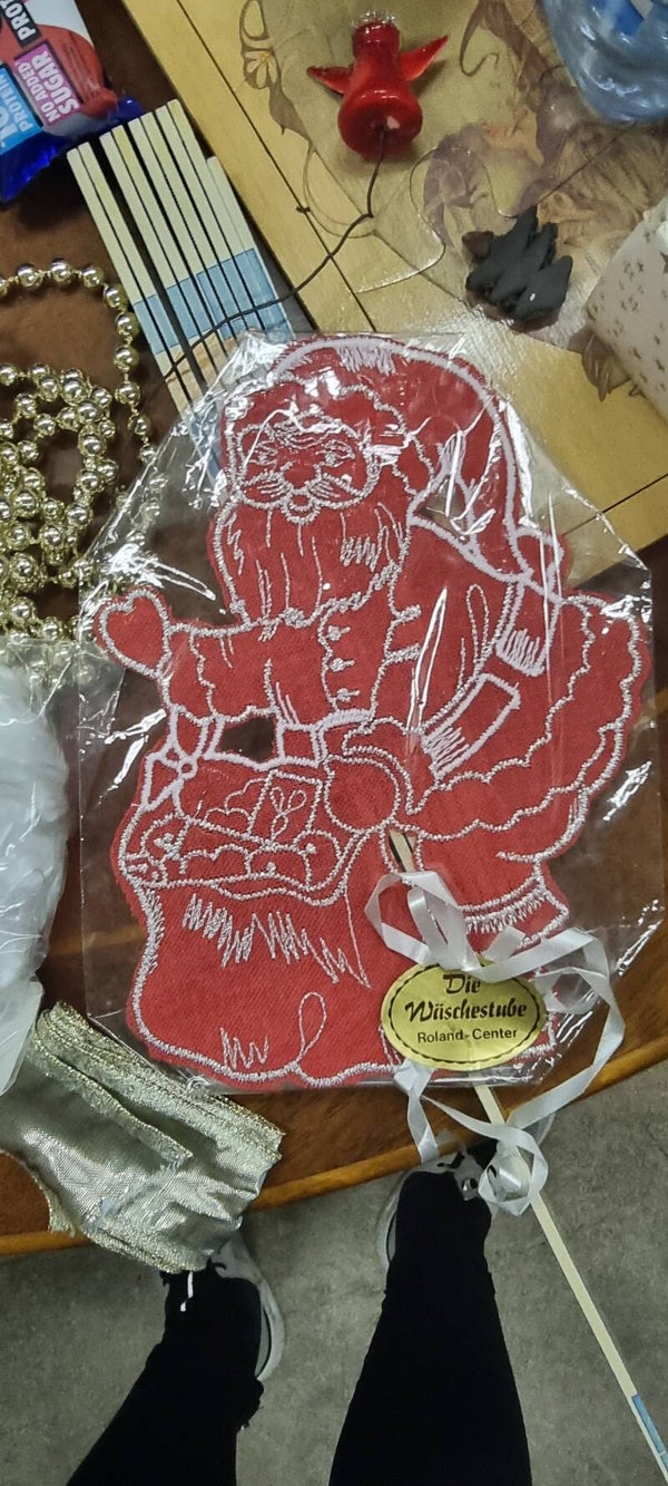 Weihnachtsmann Flickplätz / Aufnäher für Kleider
