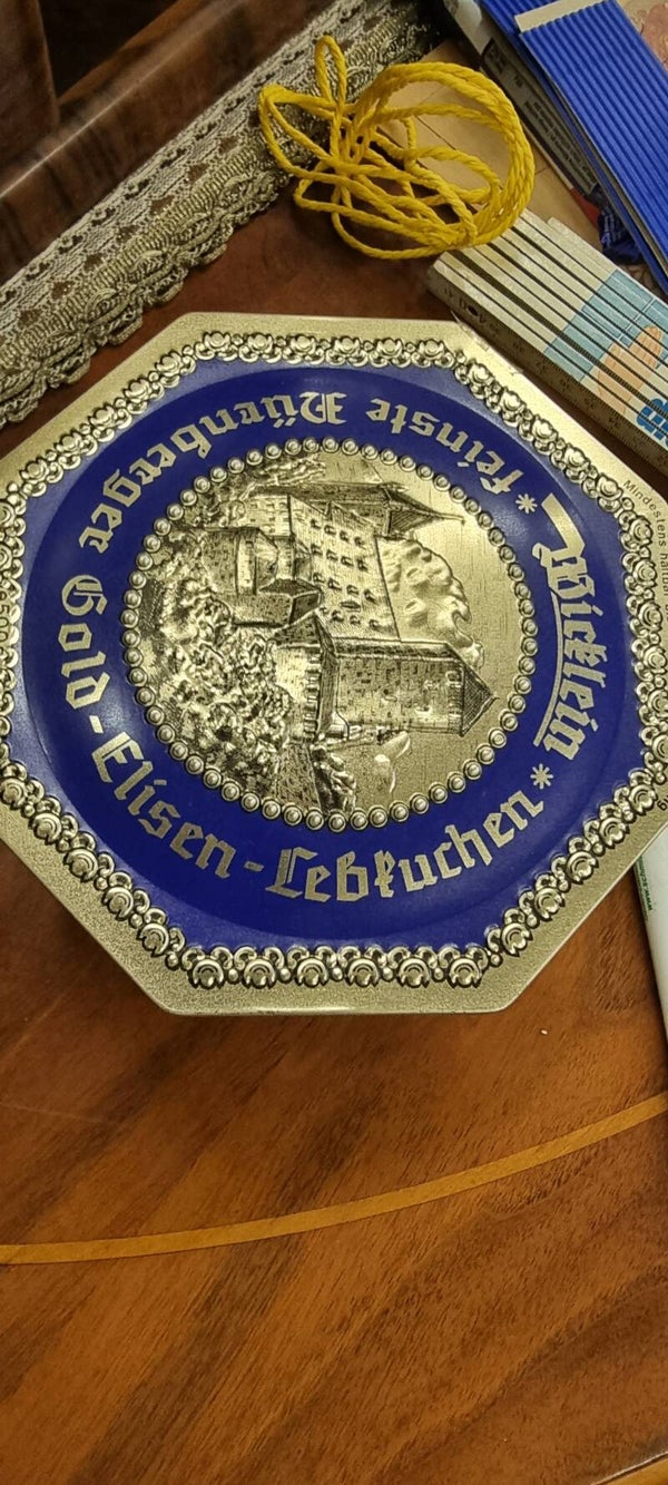 Vintage Lebkuchendose Wicklein Nürnberg – 1990er-Jahre