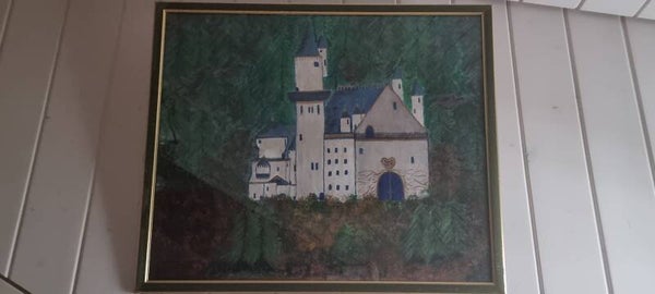Originalgemälde «Schloss im Wald» – handgemaltes Unikat