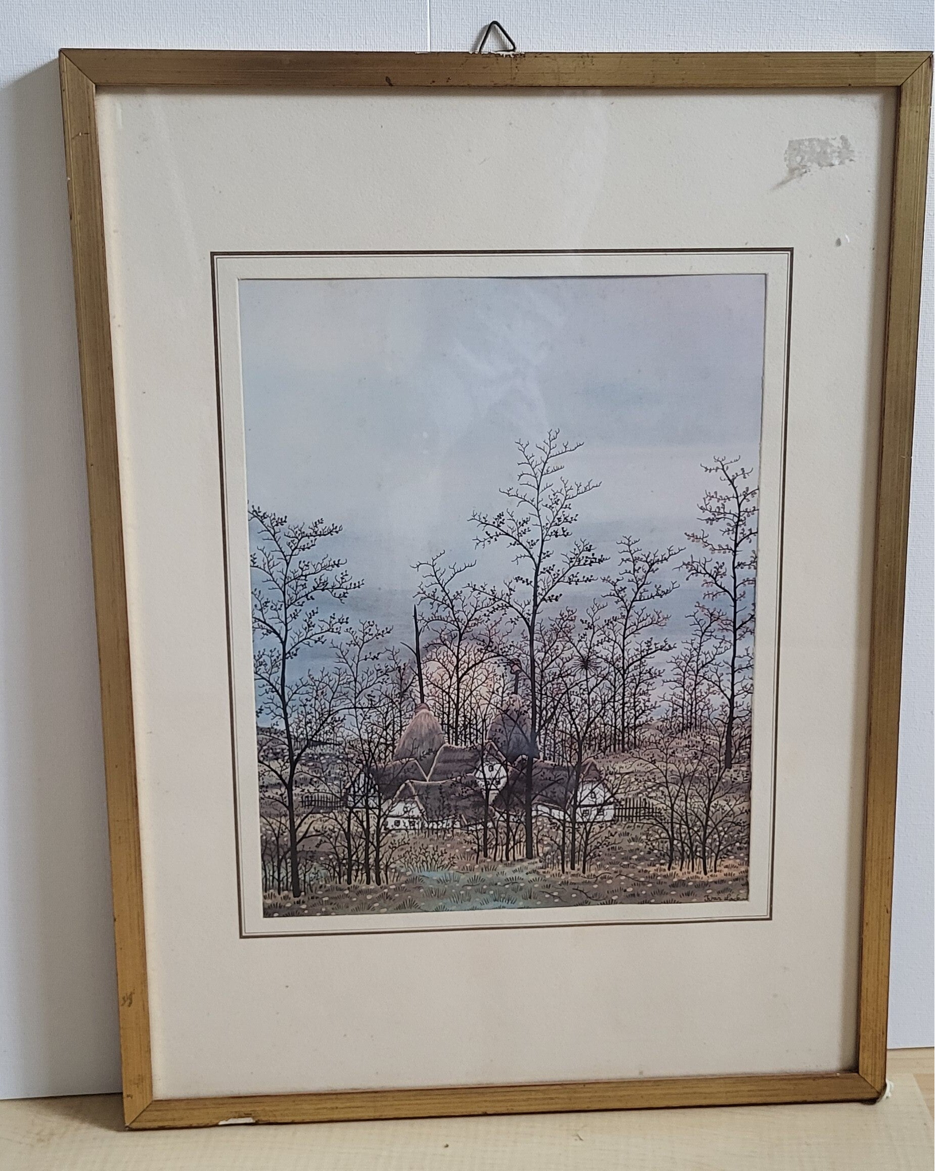 Kunstdruck im schlichten Rahmen