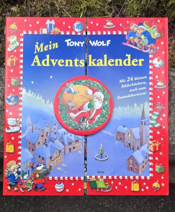 Mein Tony Wolf Adventskalender – 24 kleine Bilderbücher zum Aufklappen – komplett