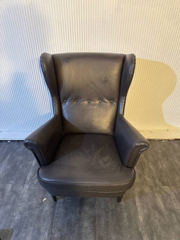 IKEA STRANDMON Ohrensessel Dunkelbraun – Bequemer Fernsehsessel / Lesesessel
