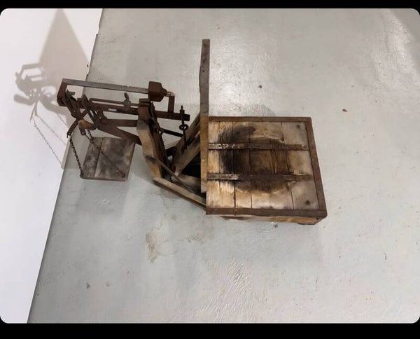 alten mechanischen Dezimal-/Sackwaage bzw. Plattformwaage