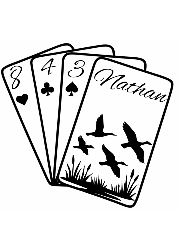 Custom card sticker