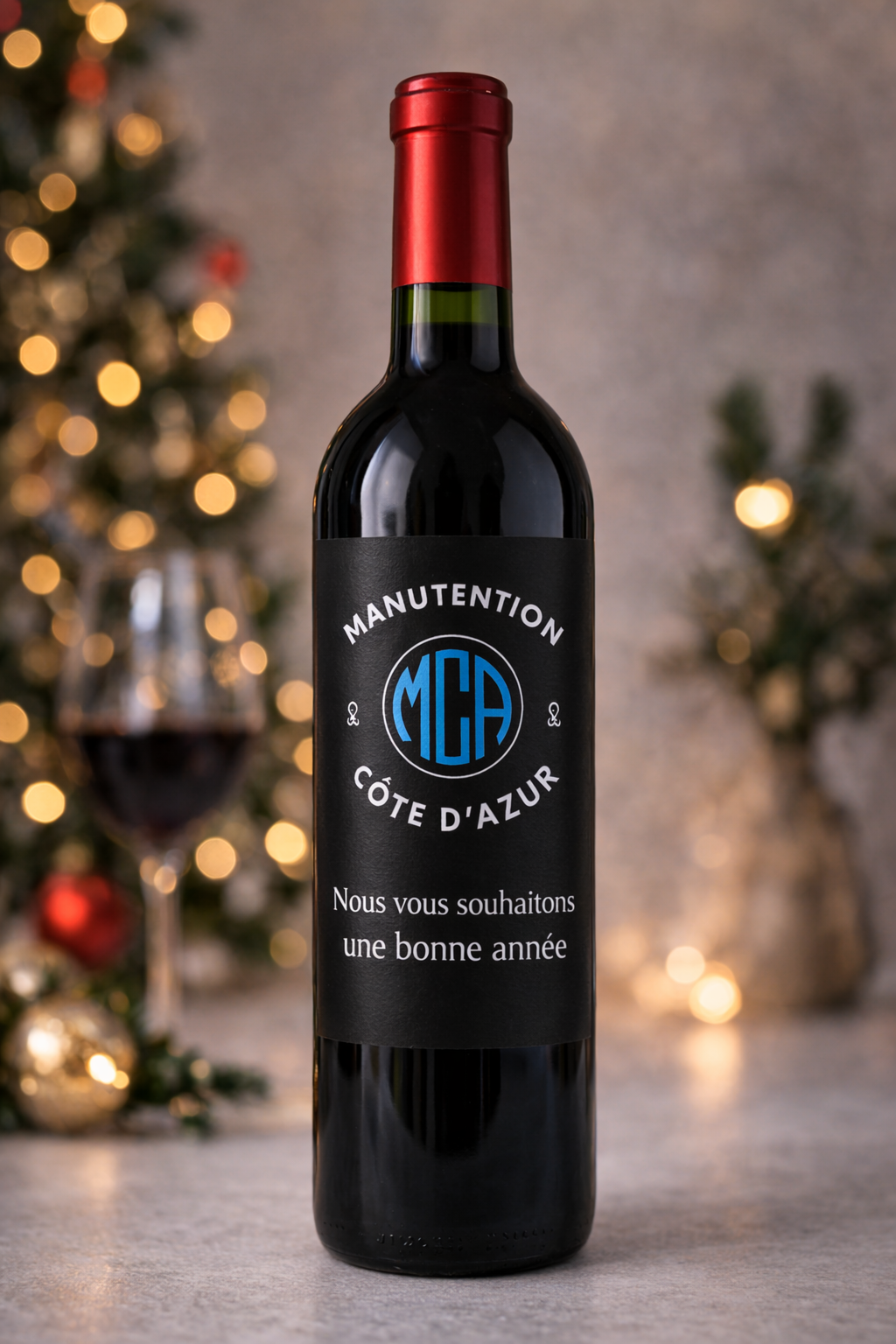 Etiquette bouteille de vin