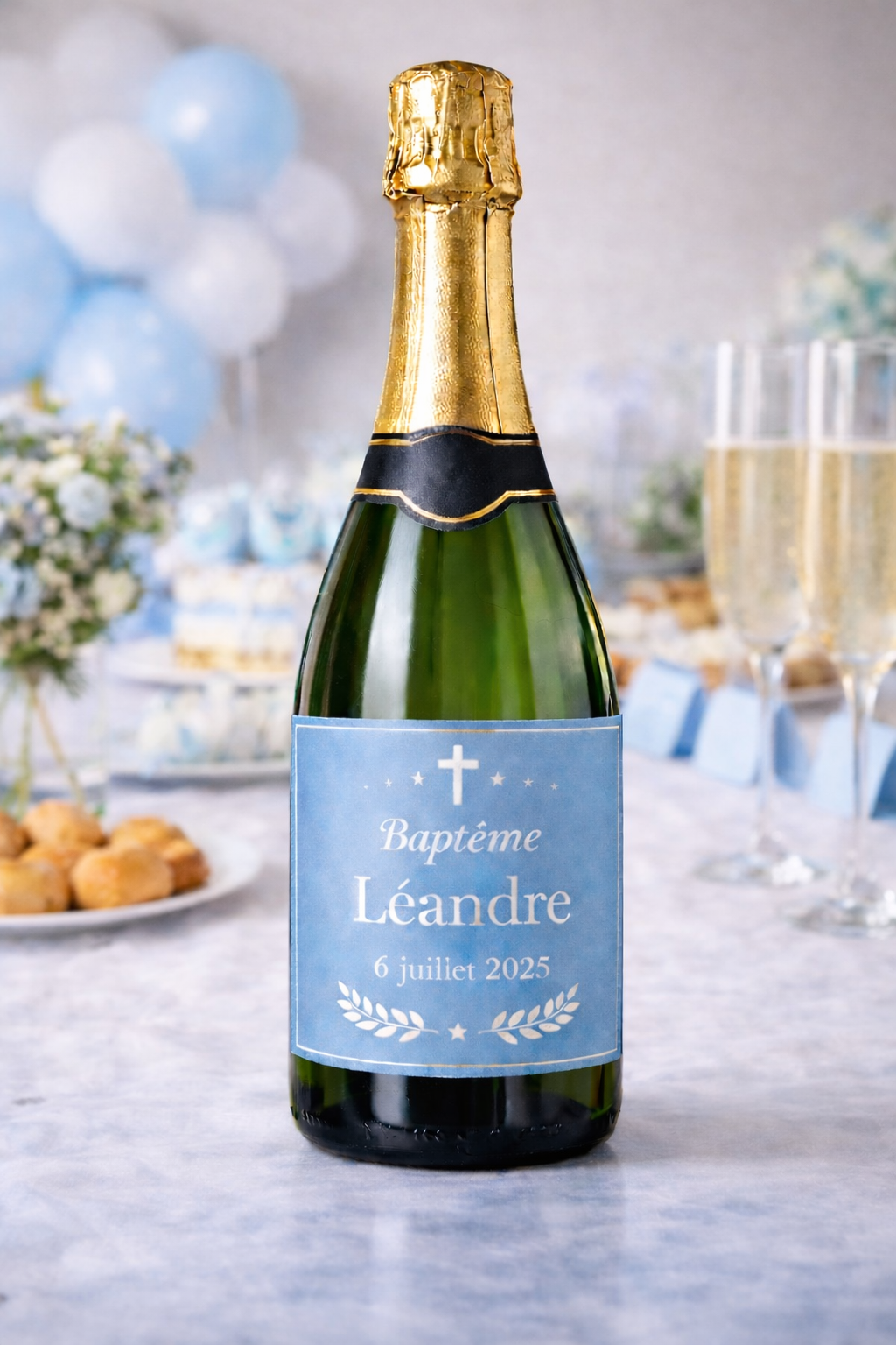 Etiquette bouteille de Champagne