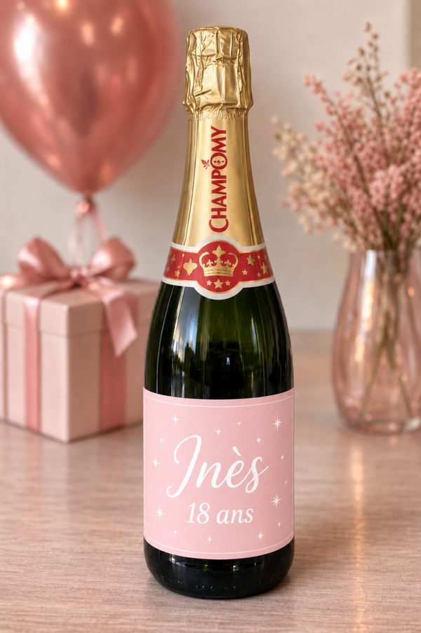 Etiquette bouteille de Champomy