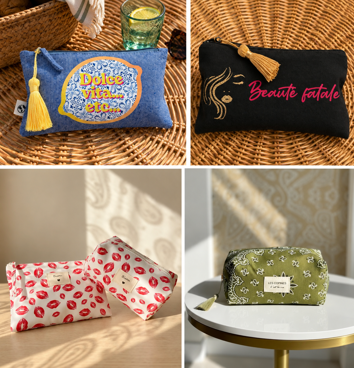 Idée cadeau Pochettes et Trousses Les copines c'est la vie