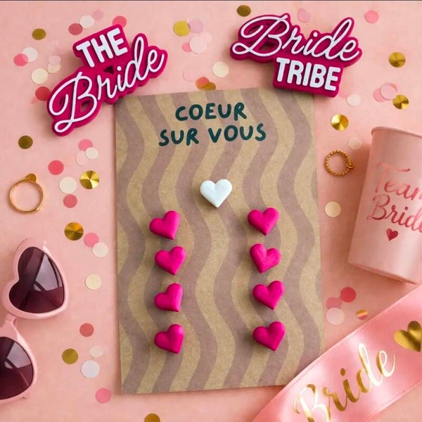 Pin's Coeur Team bride