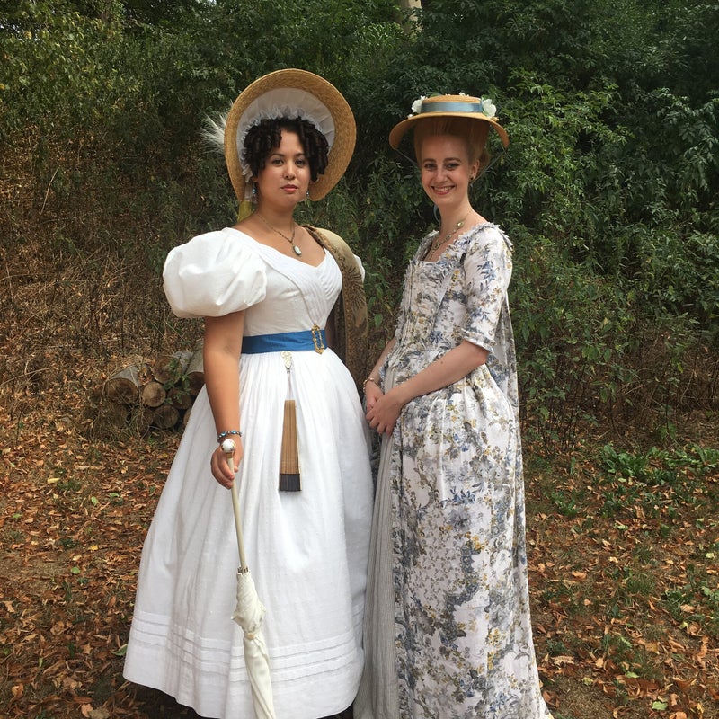 Day variation. Homemade dress inspired by a portrait.