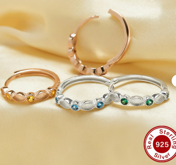 Oorring met geboortesteen
