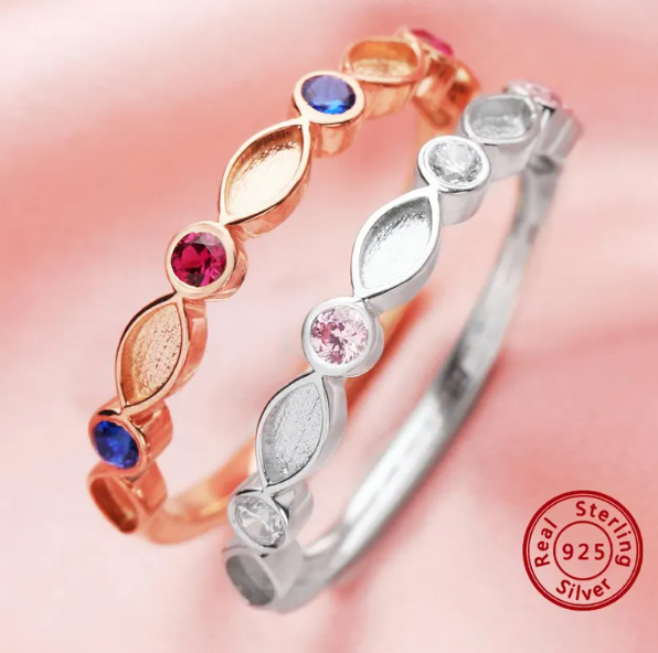 Geboortesteen ring