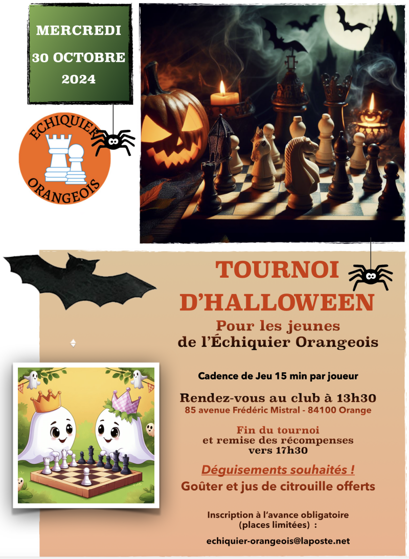 tournoi échecs jeunes orange