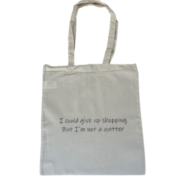 tote bag not a quitter