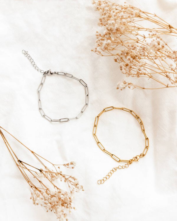 The Plain chain thin bracelet
