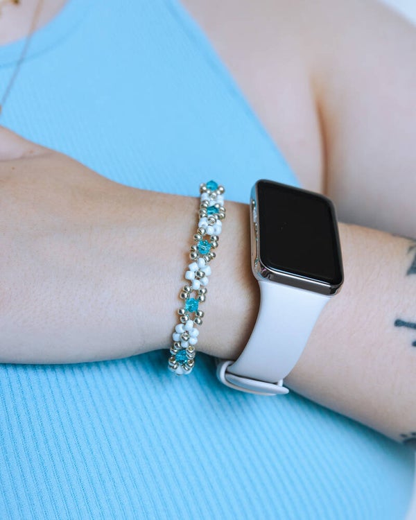 The Beaded flower bracelet - 4