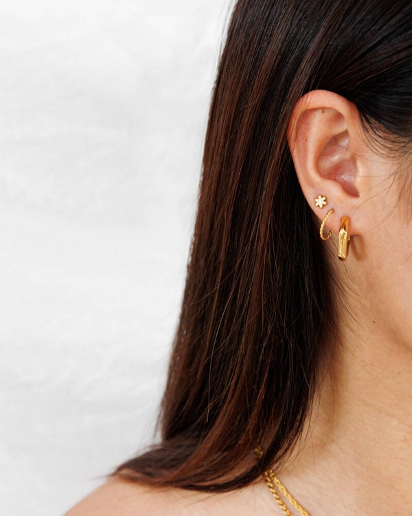 The Twisted hoop earrings