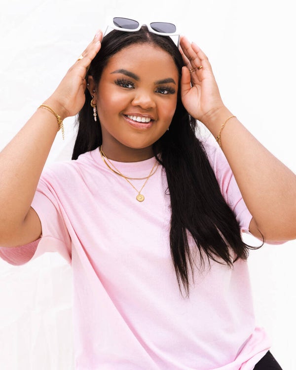 Plain oversized tee - Pink