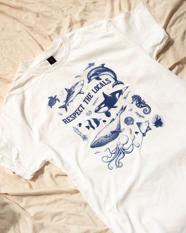 The Respect the locals tee