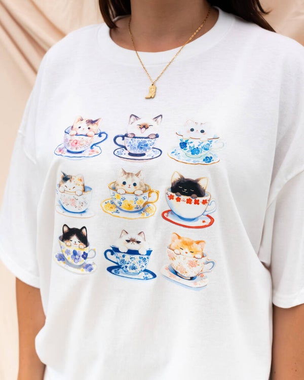 The Teacup kitty tee