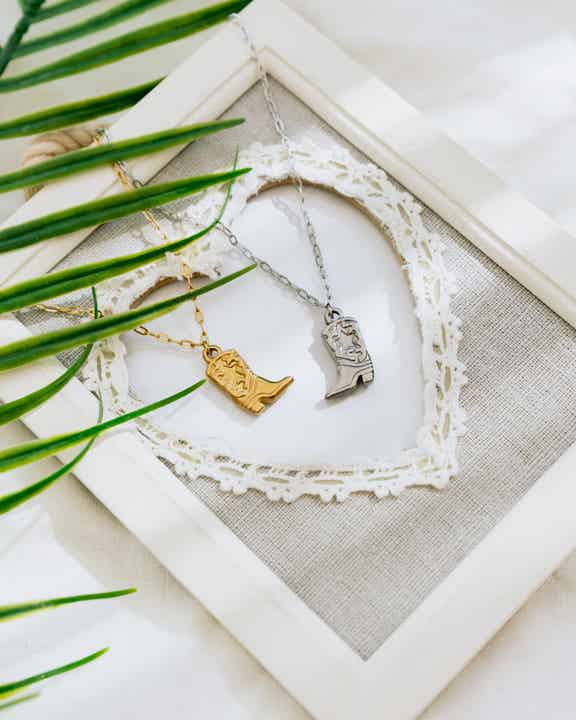 The Cowboy boot necklace