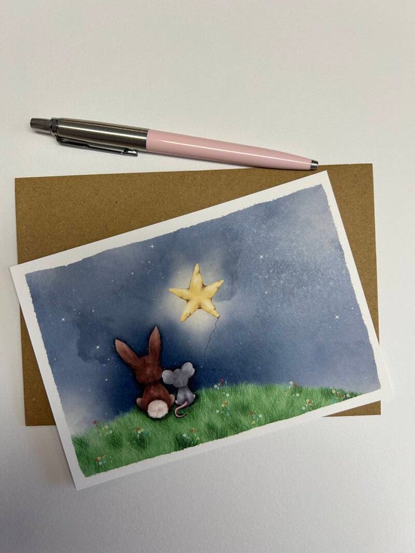 Postkaart - een lichtpuntje