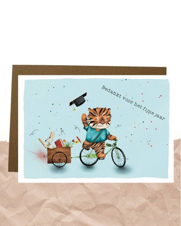 Postkaart - einde schooljaar