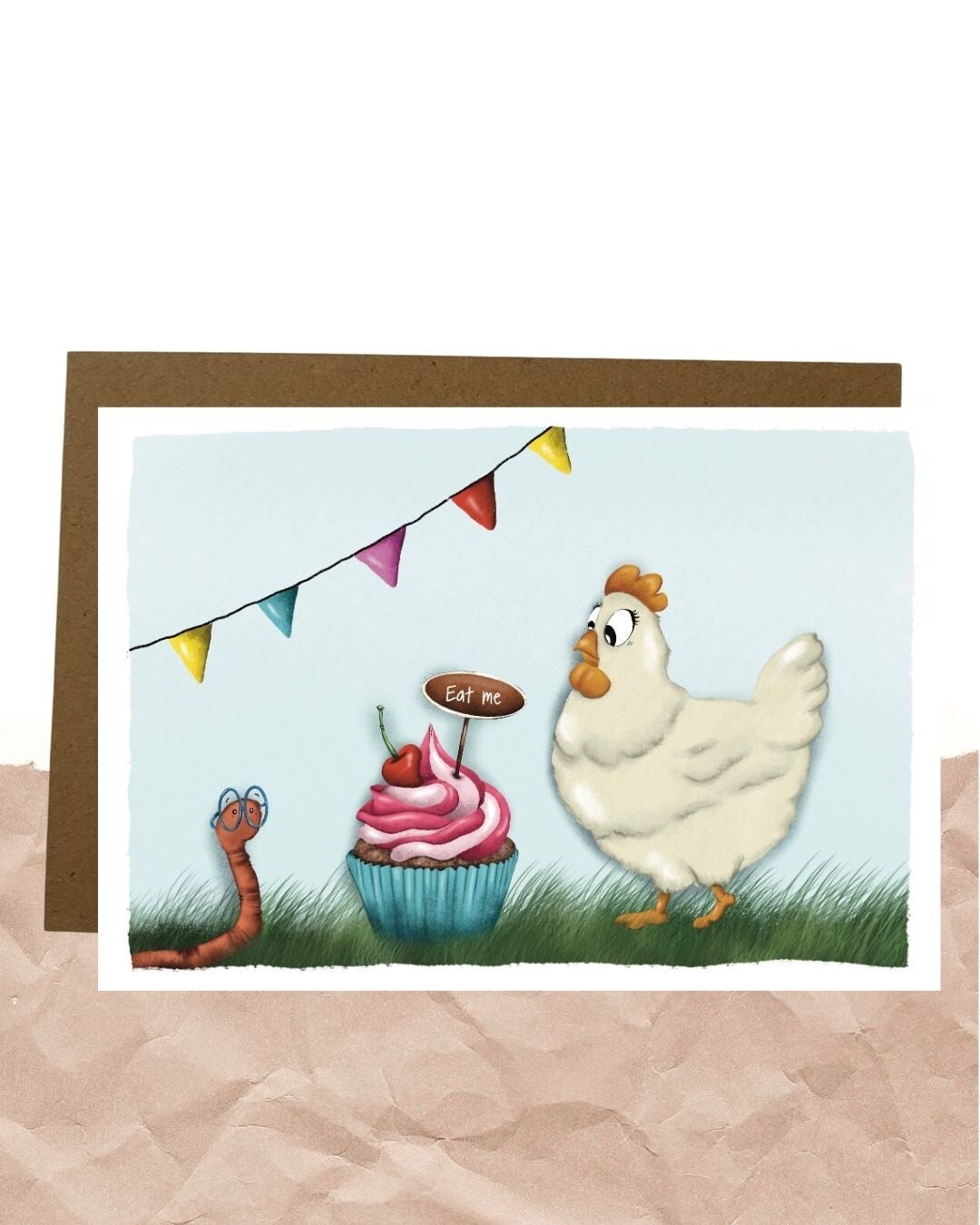 Postkaart - Eat me or leave me!