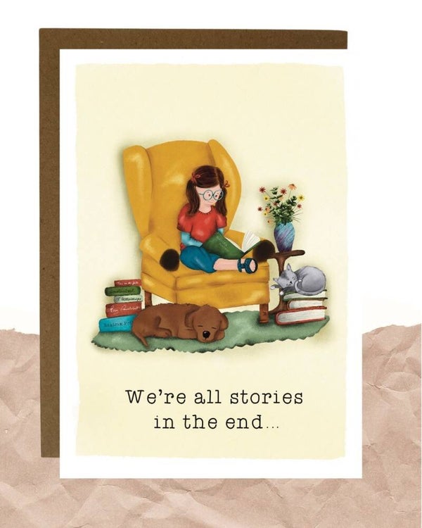 Postkaart - We're all stories in the end
