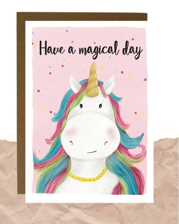 Postkaart - Magical unicorn