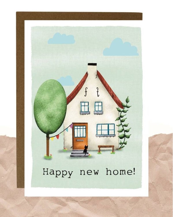 Postkaart - Happy new home