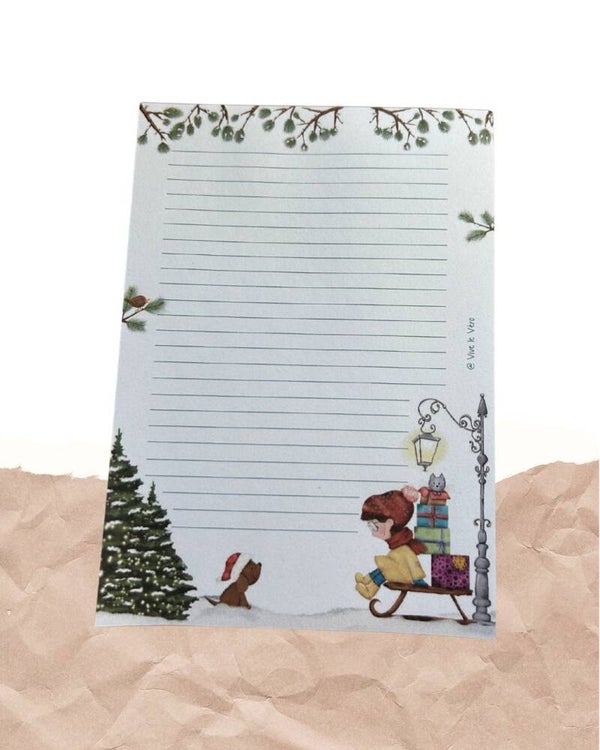 Notitieblokje A6 - "Winter Wonderland"