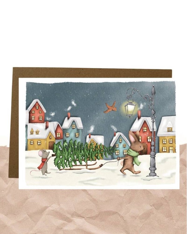 Postkaart - Winters avontuur